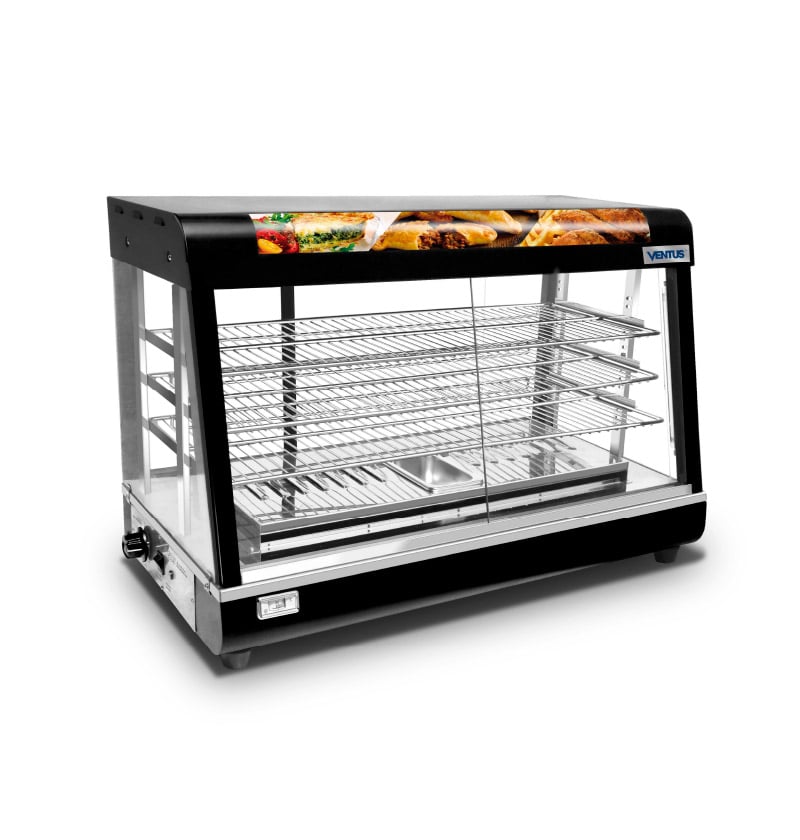 Vitrina Caliente Sobre Mesa VMC-95N, 95 cm