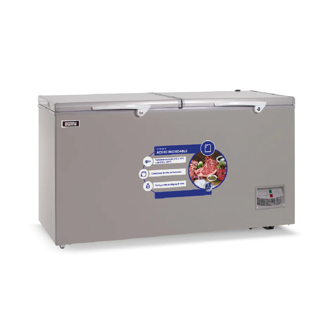 Congelador con tina de Acero Inoxidable de 440 litros